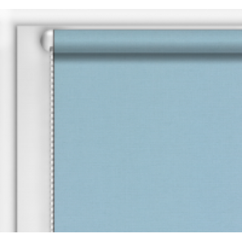 Рулонная штора однотонная код 0014 ( цвет светлый голубой)